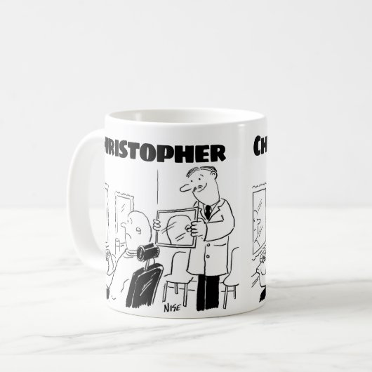 Mug Cadeau pour un coiffeur ou coiffeur avec nom ajout (Devant gauche)