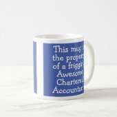 Mug Cadeau pour un comptable agréé (Devant droit)