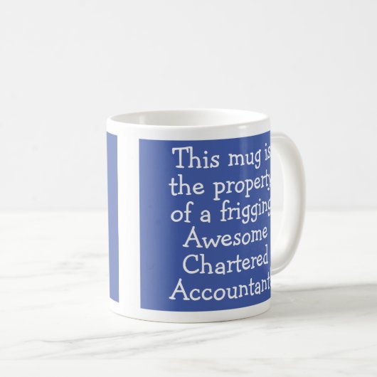 Mug Cadeau pour un comptable agréé (Devant droit)