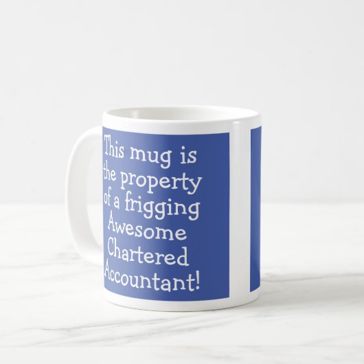 Mug Cadeau pour un comptable agréé (Devant gauche)