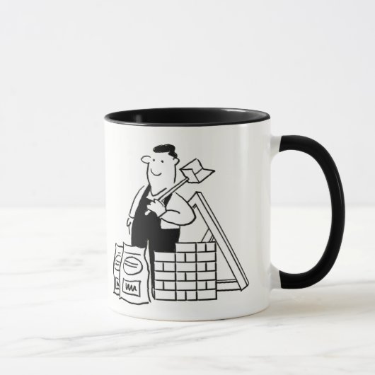 Mug Cadeau pour un Constructeur. Illustration d'un des (Droite)
