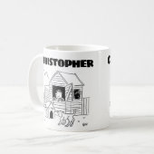 Mug Cadeau pour un fabricant de jardinage avec nom (Devant gauche)