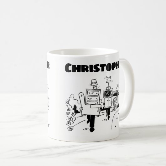 Mug Cadeau pour un homme avec nom (Devant droit)