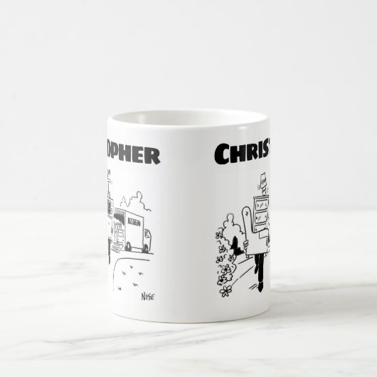 Mug Cadeau pour un homme avec nom (Centre)