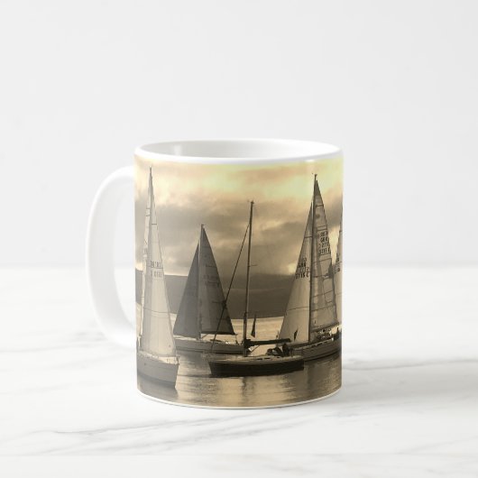 Mug Cadeau pour un marin. Yachting (Devant gauche)