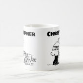 Mug Cadeau pour un nettoyeur de fenêtre avec nom café (Centre)