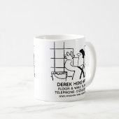 Mug Cadeau pour un tireur. Promotion de l'entreprise d (Devant droit)