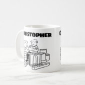 Mug Cadeau pour un vendeur de marchandises Recyclées a (Devant gauche)