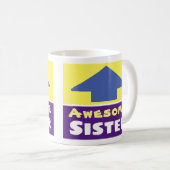 Mug Cadeau pour une soeur géniale (Devant droit)