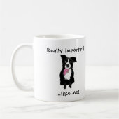 Mug Cadeau pour Vet Tech Funny Frontière Collie Amoure (Gauche)