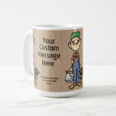 Mug Cadeau pratique personnalisé de peintre de (Devant gauche)