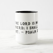Mug cadeau Psaume 23:1 (Centre)