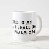 Mug cadeau Psaume 23:1 (Devant droit)