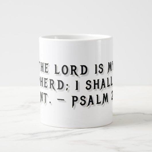 Mug cadeau Psaume 23:1 (Devant)