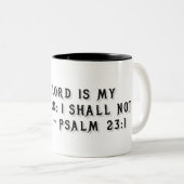 Mug cadeau Psaume 23:1 (Devant droit)