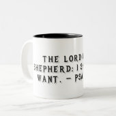 Mug cadeau Psaume 23:1 (Devant gauche)