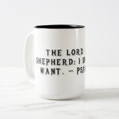 Mug cadeau Psaume 23:1 (Devant gauche)
