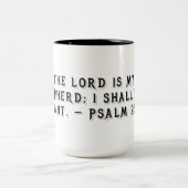 Mug cadeau Psaume 23:1 (Centre)