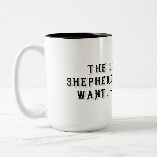 Mug cadeau Psaume 23:1 (Gauche)