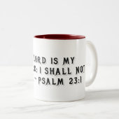Mug cadeau Psaume 23:1 (Devant droit)
