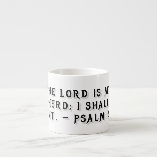 Mug cadeau Psaume 23:1 (Devant)