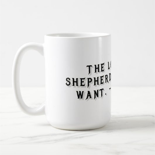 Mug cadeau Psaume 23:1 (Gauche)