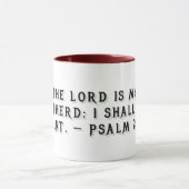 Mug cadeau Psaume 23:1 (Centre)