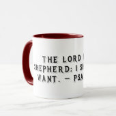 Mug cadeau Psaume 23:1 (Devant gauche)