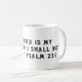 Mug cadeau Psaume 23:1 (Devant droit)