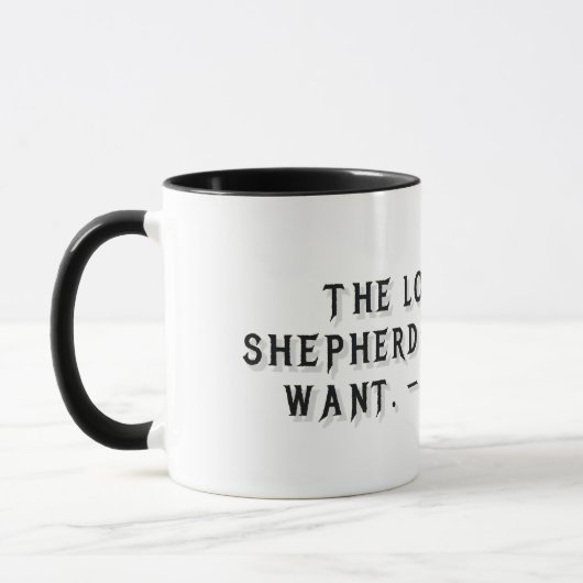 Mug cadeau Psaume 23:1 (Gauche)