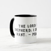 Mug cadeau Psaume 23:1 (Devant gauche)