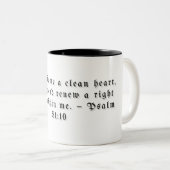 Mug Cadeau Psaume 51:10 (Devant droit)