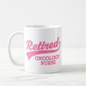 Mug Cadeau retiré d'infirmière d'oncologie (Gauche)