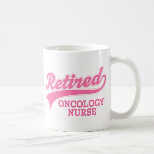 Mug Cadeau retiré d'infirmière d'oncologie (Droite)