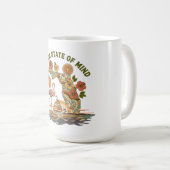Mug Cadeau Rétro de Floride État d'Esprit Flamant Rose (Devant droit)