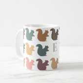 Mug Cadeau Rétro de Vaisselle de Boisson Écureuil Nom (Devant gauche)