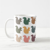 Mug Cadeau Rétro de Vaisselle de Boisson Écureuil Nom (Gauche)