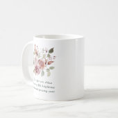 Mug Cadeau romantique Floral Anniversaire (Devant gauche)