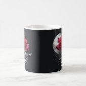 Mug Cadeau Romantique Rose Rouge Baiser de Lune (Centre)