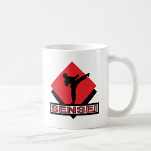 Mug Cadeau rouge de diamant de Sensei