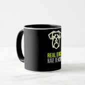 Mug Cadeau Schnauzer| Les vrais Chiens ont des ours (Devant gauche)