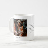 Mug Cadeau Script Bestie Photo Souvenir & Citation (Devant gauche)