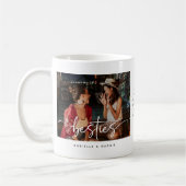 Mug Cadeau Script Bestie Photo Souvenir & Citation (Gauche)