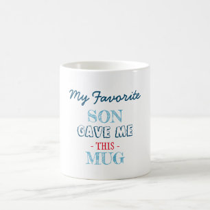 Mug Cadeau simple de fils préféré de la Marine à la mè