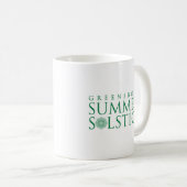 Mug Cadeau simple du solstice d'été de Greensboro (Devant droit)
