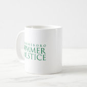 Mug Cadeau simple du solstice d'été de Greensboro (Devant gauche)