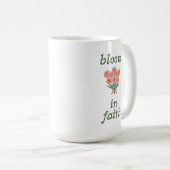 Mug Cadeau simple et confortable de lettrage de foi fl (Devant droit)