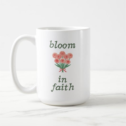 Mug Cadeau simple et confortable de lettrage de foi fl (Gauche)