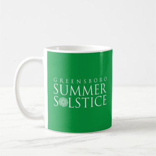Mug Cadeau simple Greensboro Solstice d'été (Gauche)