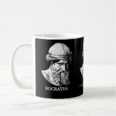 Mug cadeau Socrate "Ne rien savoir" (Gauche)